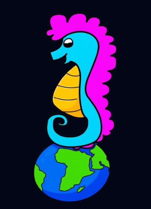 Seahorse Swim School Foot Logo